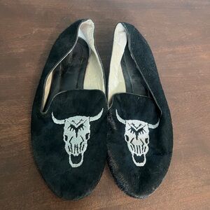 Mara and mine skull head loafers